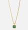 Saint Morta Malachite Pendant Chain Gold