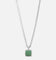 Saint Morta Malachite Pendant Chain White Gold