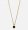 Saint Morta Onyx Round Pendant Chain Gold