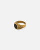 Saint Morta Onyx Round Ring Gold