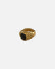 Saint Morta Onyx Square Ring Gold