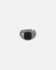 Saint Morta Onyx Square Ring White Gold