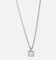 Saint Morta Pearl Square Pendant Chain White Gold