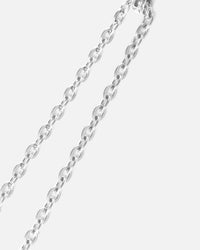 Saint Morta Pearl Square Pendant Chain White Gold
