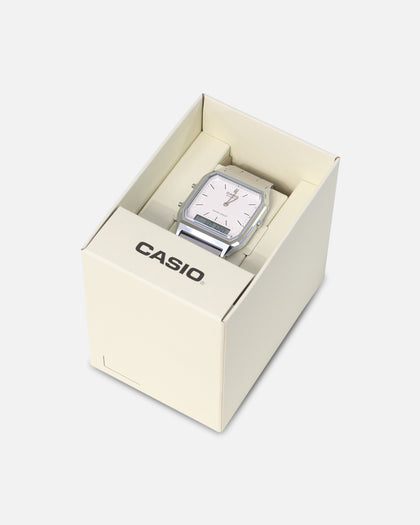 Casio AQ230A-7D Watch Silver/White