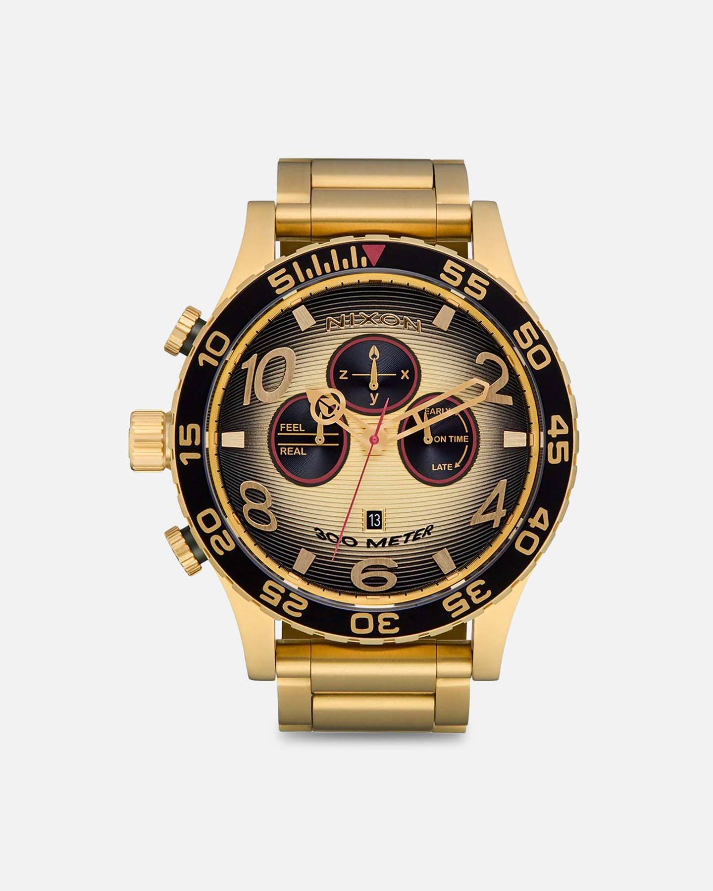 Nixon 51-30 Chrono Gold/Black | Culture Kings