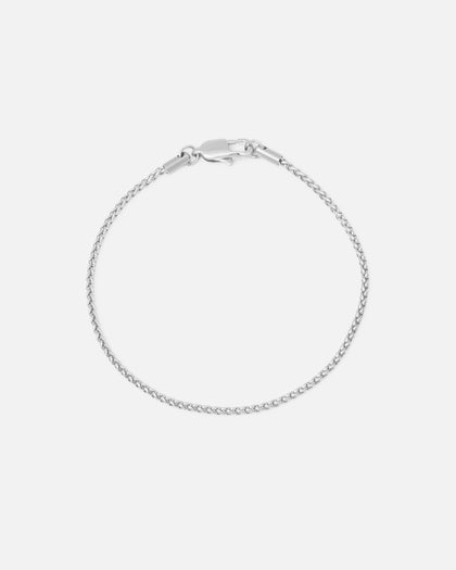 Saint Morta 2MM Palm Chain Bracelet White Gold