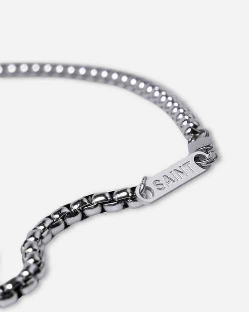 Saint Morta 5mm Round Box Chain White Gold