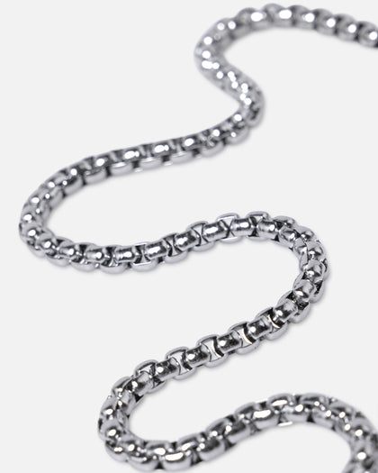 Saint Morta 5mm Round Box Chain White Gold