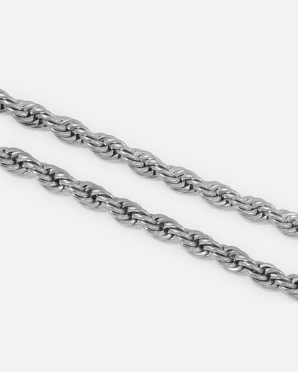 Saint Morta 8mm Rope Chain White Gold