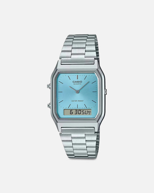 Casio AQ230A-2A1 Watch Silver/Turquoise