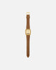 Casio AQ230EGL-9A Watch Black/Gold/Tan