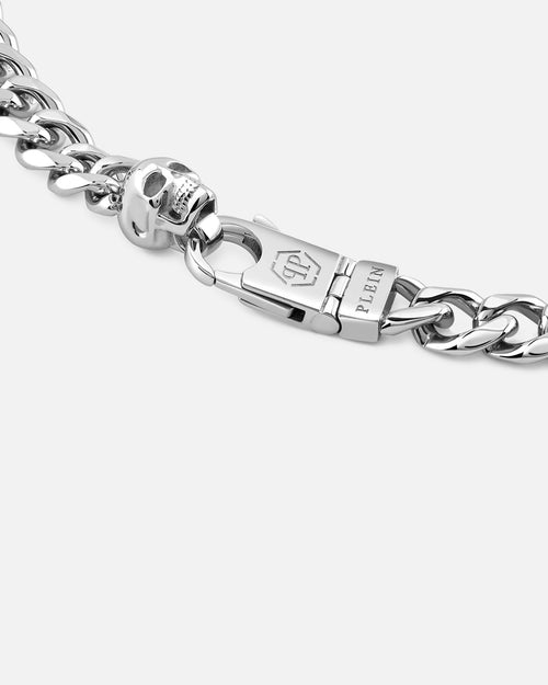 Philipp Plein Plein Icon Chain Necklace Silver