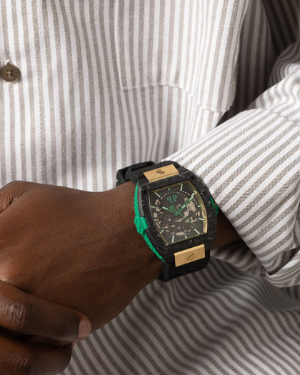 Philipp Plein The Skeleton Auto Watch Black