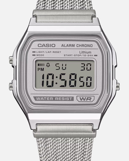 Casio A158WEM-7D Watch Silver