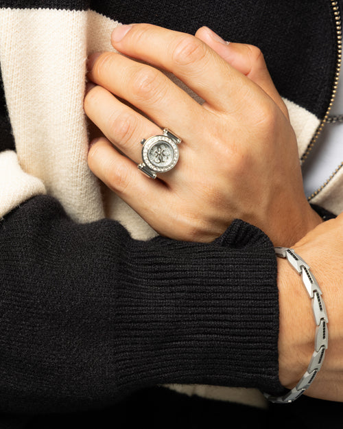 Guess Mainline Anna Ring Watch Silver