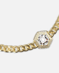 Guess Mainline Women's Lioness Queen Octagon Necklace Gold