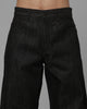 Loiter Selvedge Denim Boot Cut Jeans Black