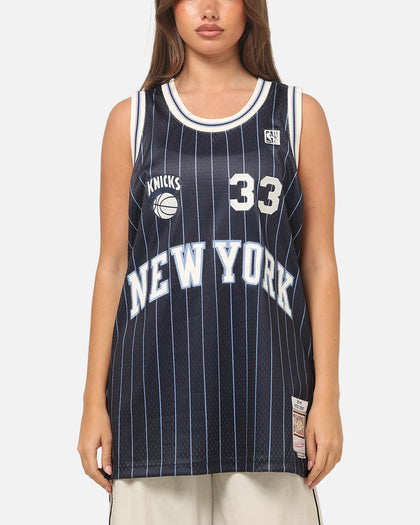 Mitchell & Ness New York Knicks Patrick Ewing #33 Playoff Energy Swingman Jersey Navy