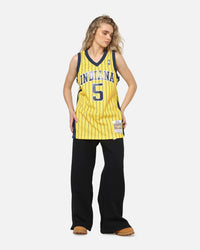 Mitchell & Ness Indiana Pacers Jalen Rose #5 Swingman Road Jersey Yellow