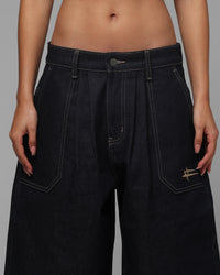 Loiter Shibuya Pleated Jorts Indigo