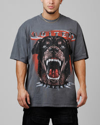 Loiter Dog House Vintage T-Shirt Charcoal