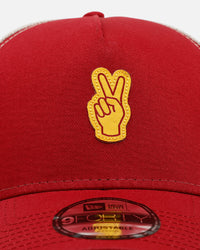 New Era USC Trojans 'Hand Signals' 9FORTY A-Frame Trucker Snapback Official Team Colors