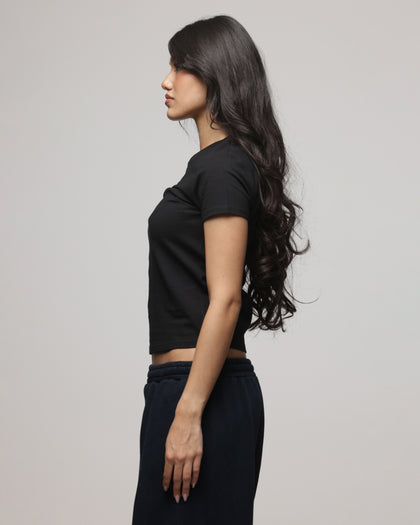 American Thrift Women's Shrunken T-Shirt Black