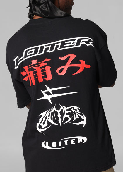 Loiter Pain T-Shirt Black