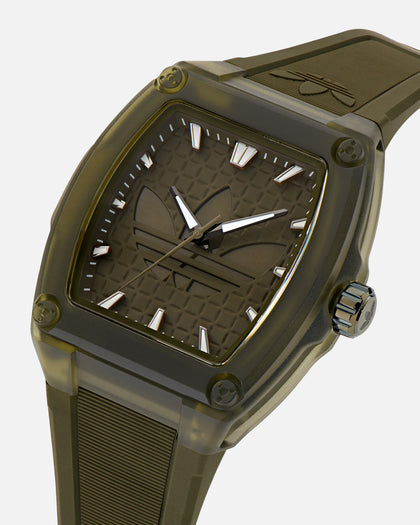 Adidas Originals City Tech Five Crystal Watch Dark Green