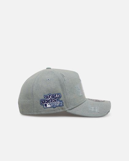 New Era Detroit Tigers 'Distressed Denim' 9FORTY A-Frame Snapback Light Wash Denim