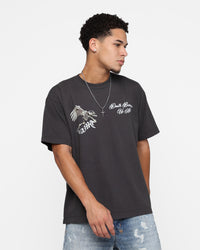 Saint Morta Departed Lafayette T-Shirt Vintage Black