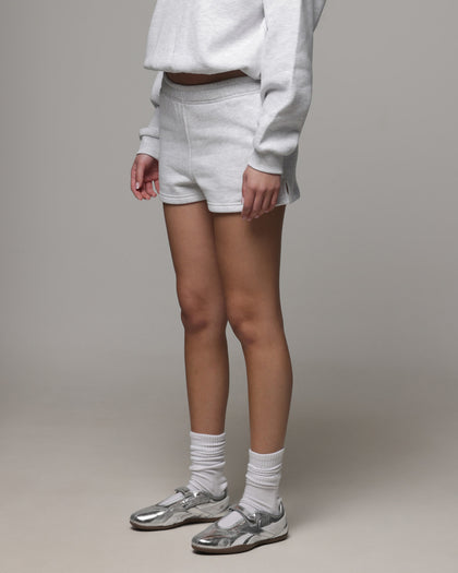 American Thrift Women's Fleece Shorts Grey Heather