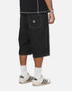 X-Large LA Star Baggy Bull Denim Shorts Black