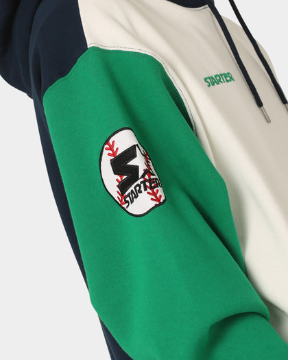 Starter Athletic Panel Hoodie Navy/Green