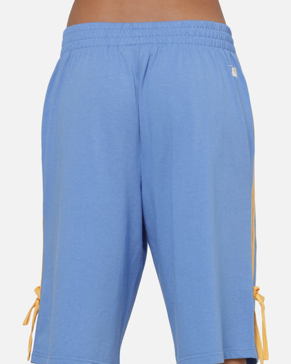 Majestic Atheltic Women's New York Yankees Contrast Tie Long Shorts Marina Blue