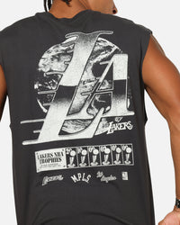 Mitchell & Ness Los Angeles Lakers LA Champ Chrome Muscle T-Shirt Washed Black