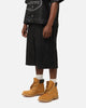 Loiter Motor PU Leather Shorts Black