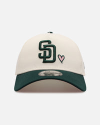 New Era San Diego Padres 'Pink Satin Hearts Green' 9FORTY A-Frame Snapback Chrome/Dark Green