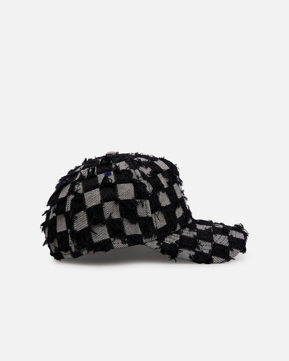 New Era Los Angeles Dodgers 'Frayed Checkerboard' 9FORTY A-Frame Snapback Black/Grey