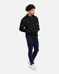Saint Morta Doves Denim Jacket Black Shadow