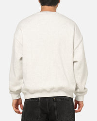 Mitchell & Ness Queensland Maroon Graphic Crewneck Sweater Silver Marle