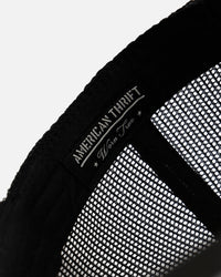 American Thrift Essential Trucker Snapback Black/White