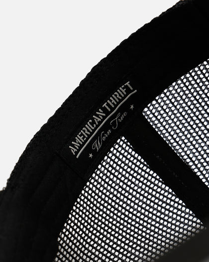 American Thrift Essential Trucker Snapback Black/White