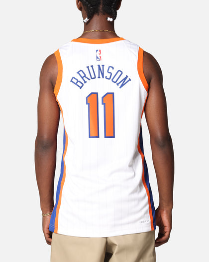 Nike Jalen Brunson New York Knicks #11 City Edition 2024/25 Nike Dri-Fit NBA Swingman Jersey White