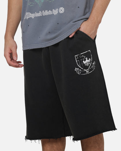 Saint Morta Bloodline Baggy Sweat Shorts Washed Black