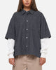 Carre Archive Layered Shirt Navy Plaid