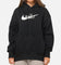 Nike Women's Sportswear Phoenix Fleece Oversized Logo Hoodie Black/Summit White