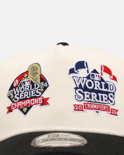 New Era Los Angeles Dodgers 'Back To Back Champs' 9FORTY A-Frame Snapback Chrome/Black