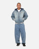 Adidas Denim Padded Jacket Indigo Denim